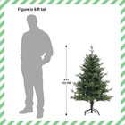 4ft Christmas Tree Artificial 265 Tips 150 Led Lights 8 Modes Metal Stand Green