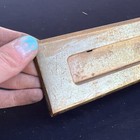 Vintage Antique Cast Iron Mail Drop Letter Box Door Slot Plated