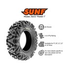 2 Pack 25x10-12 Atv Tires 6 Ply A033 For Utv Sxs Mud Sand Rock Tire Set Of 2