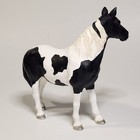 Schleich 4  Horse Figurine - 13795 - Black   White Tobiano Pinto Mare - 2010