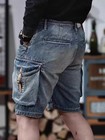 Men s Classic Denim Overalls Jeans Shorts Cargo Pants Pocket Retro Casual Shorts