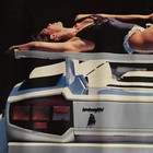 Vintage Lamborghini Countach Pinup Poster Babe 1987