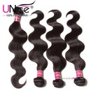 Unice Peruvian Body Wave Human Hair 3 Bundles With Lace Closure Hair Extensions