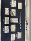 Franklin Mint 1980 United States Olympic Postage Stamps In Sterling Silver  7638