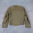 Vintage Military Jacket Mens 36 R Olive Wool Wwii Ike Patch Field Uniform Od 40s