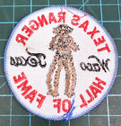 Texas Ranger Hall Of Fame Waco Texas Souvenir Patch Blue White Embroidered Round