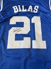 Jay Bilas Signed Duke Blue Devils Jersey Psa Dna  Autographed