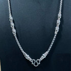 Necklace Stainless Chain Length 28  Inch For Hanging 1pendant Thai Buddha Amulet