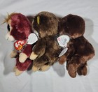 Set Of 3 Ty Beanie Boos - Audrey  Boris    Olga - 6  Monkeys