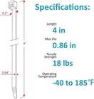 Zip Ties 4 Inch  200 Pack   Small Zip Ties With 18 Lb Tensile Strength  Black 