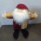 Rare Woof   Poof Musical Santa - Leopard Print   Gold Brocade - Musical-16 