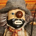 The Broadway Collection 18  Hobo Marionette Puppet W porcelain Head  shoes Clown