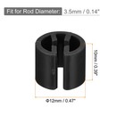 150pcs Clothes Hanger Markers Blank Tags Fit 3 5mm Rod For Garment Coding Black