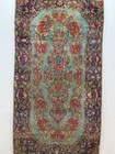 Vintage Beautiful Hand Knotted Distressed Low Pile Oriental Kerrmann Wool Rug