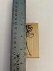 D o t s  J206 Single Rose Wood Mounted Rubber Stamp Rs4