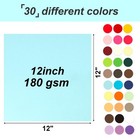 60 Sheets Colored Cardstock Paper For Crafts  12x12 Cardstock Scrapbook Paper Sq