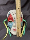 Vintage Ceramic 5 75  Mardi Gras Wall Mask Art Decor