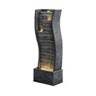 Faux Stone Water Fountain     Cascading Outdoor Design With Led Lighting For Patio