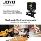 Joyo Guitar Tuner Metronome Clip-on Electronic Tuner Digital With Color Display