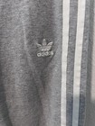 Adidas Originals Gray White Athletic Leggings Women M Striped Logo