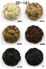 Twist Braided Bun Updo Clip In Hair Piece Synthetic Chignons Hairpiece For Women