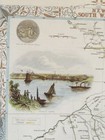 Antique Old Picture Map 1800s  New South Wales  Australia  Tallis Reprint 1851c