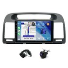 For Toyota Camry 2000 2006 9 Inch Touch Screen Double Din Stereo Backup Camera