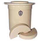 Ohio Stoneware Crock Set 1 Gal 3 Pc Fermentation Starter Kit 12171