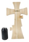 Rustic Western Wooden 3 Cross Multi Colored Wall Cross Decor  blessed 