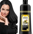 Ginger Black Professional Oil Hair Dye Black Shampoo 500 Ml Instant Fast Acting