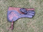 Falconry 4 Pieces Gloves   Cowhide Leather   Nubuck Eagle Glove 35 Cm 2 Layer  