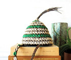 Vintage Papua New Guinea Tribal Cowrie Shell Hat  Oceanic Collectible Decor
