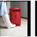 Eagle Mfg 943bio Biohazard Step On Waste Can  6 Gallon Capacity  Polyethylene 