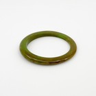 Vintage Green Bakelite Bangle Bracelet Asymmetrical 1930s 1940s Art Deco