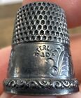  1264 Landscape  Sterling  Silver Thimble - Simons Bros  size 10 