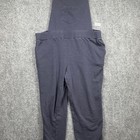 Frye   Co Mens Navy Blue Knit Overalls Adjustable Straps Workwear Dungarees