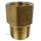 2 Pack 1 2  Female X 1 2  Male Npt Pipe Fitting Extender Adapter Fip X Mip Brass