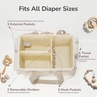 Yohoolyo Baby Diaper Caddy Organizer - Large Portable Storage Basket Newborn