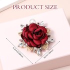 Mabor Elegant Rose Flower Brooch Pin For Women Men Wedding Party Gentleman s    