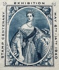 Great Britain Stamp Centenary Exhibition Souvenir Sheet   Victoria  1940