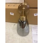 3-pack Vcozar Glass Wall Lamp Round Base Modern Gold   Gray Wall Sconce  Smoked
