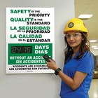Bilingual Safety Scoreboard  Tracks Days Without Accident  28   x20    Led Display