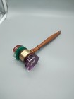 Masonic Engraved Wood And Lucite Gavel Bethel No  7