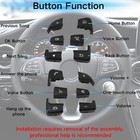 Car Steering Wheel Button Cover Replacement Voice Audio Control For Mercedes    