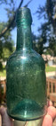 Nice Teal Colored Applied Lip Soda Mason   Burns Richmond  Va 1860 s Era L  k