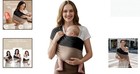 Soft Cotton Baby Wrap Carrier For Newborns - Lightweight   Adjustable Comfort
