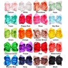 20 Pcs 8  Hair Bows Clips Boutique Grossgrain Large Hair Ribbon For Girls Teens