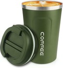 12 Oz Stainless Steel Vacuum Insulated Tumbler  Spill Proof Coffee Travel Mug