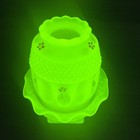 Westmoreland Fairy Lamp 6 5  Wakefield Vintage Hand-painted Satin Vaseline Topaz