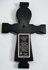 Vintage Owen Crafts Irish Turf 7th Century Robed Christ Crucifix Plaque